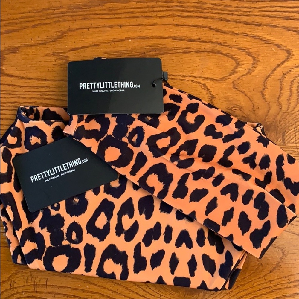 Pretty Little Thing leopard print bathing suit